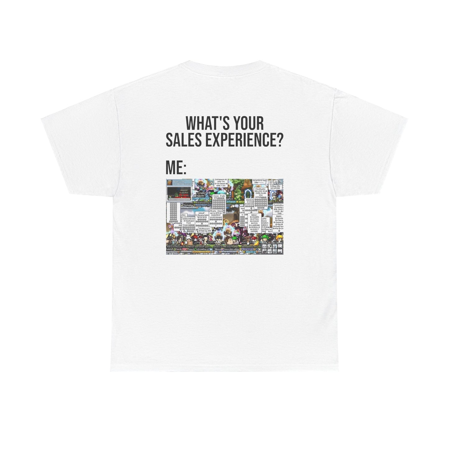 SpillTheTee.Store | Maplestory FM Sales Experience Tee | Front Back Print | Unisex | 2 Colours