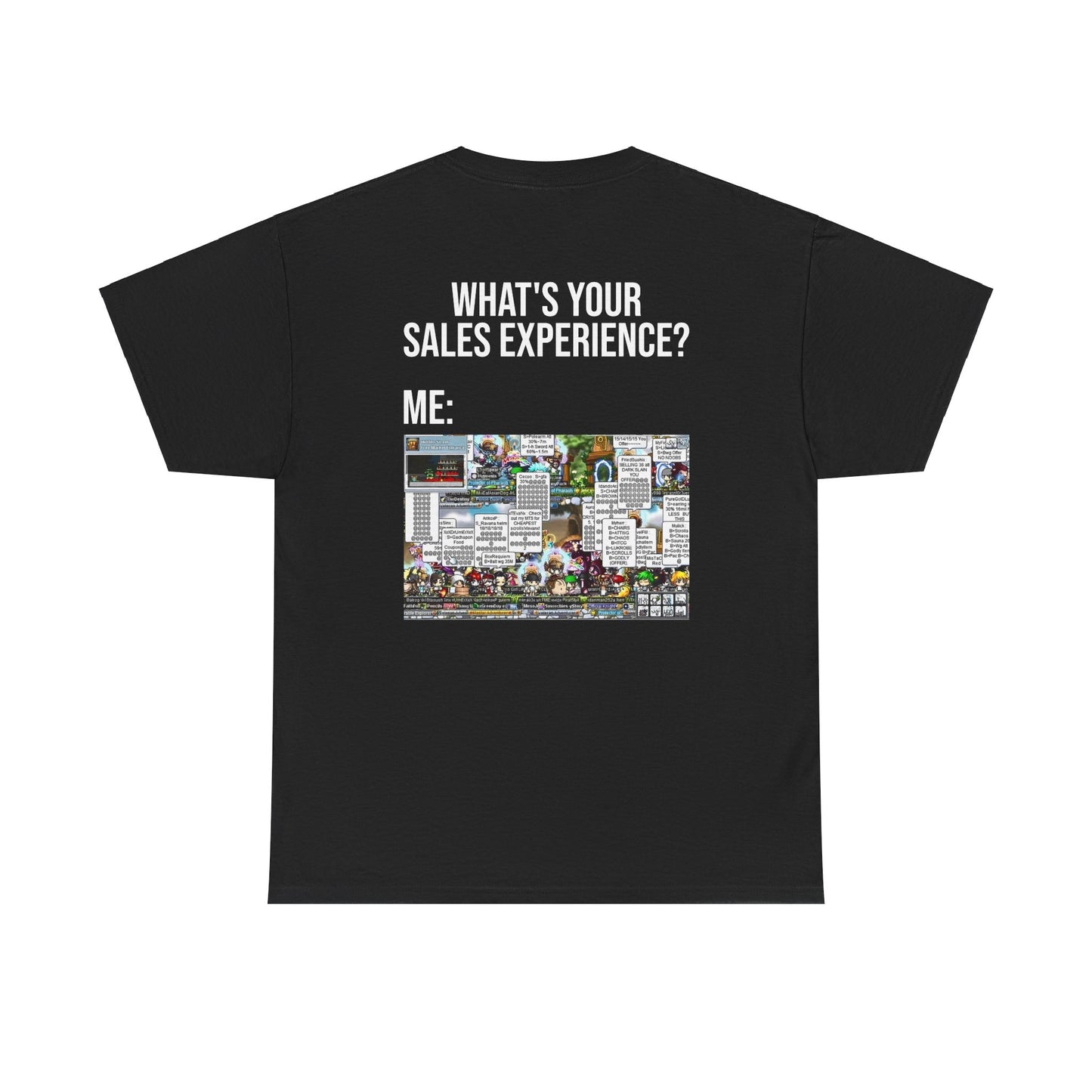 SpillTheTee.Store | Maplestory FM Sales Experience Tee | Front Back Print | Unisex | 2 Colours